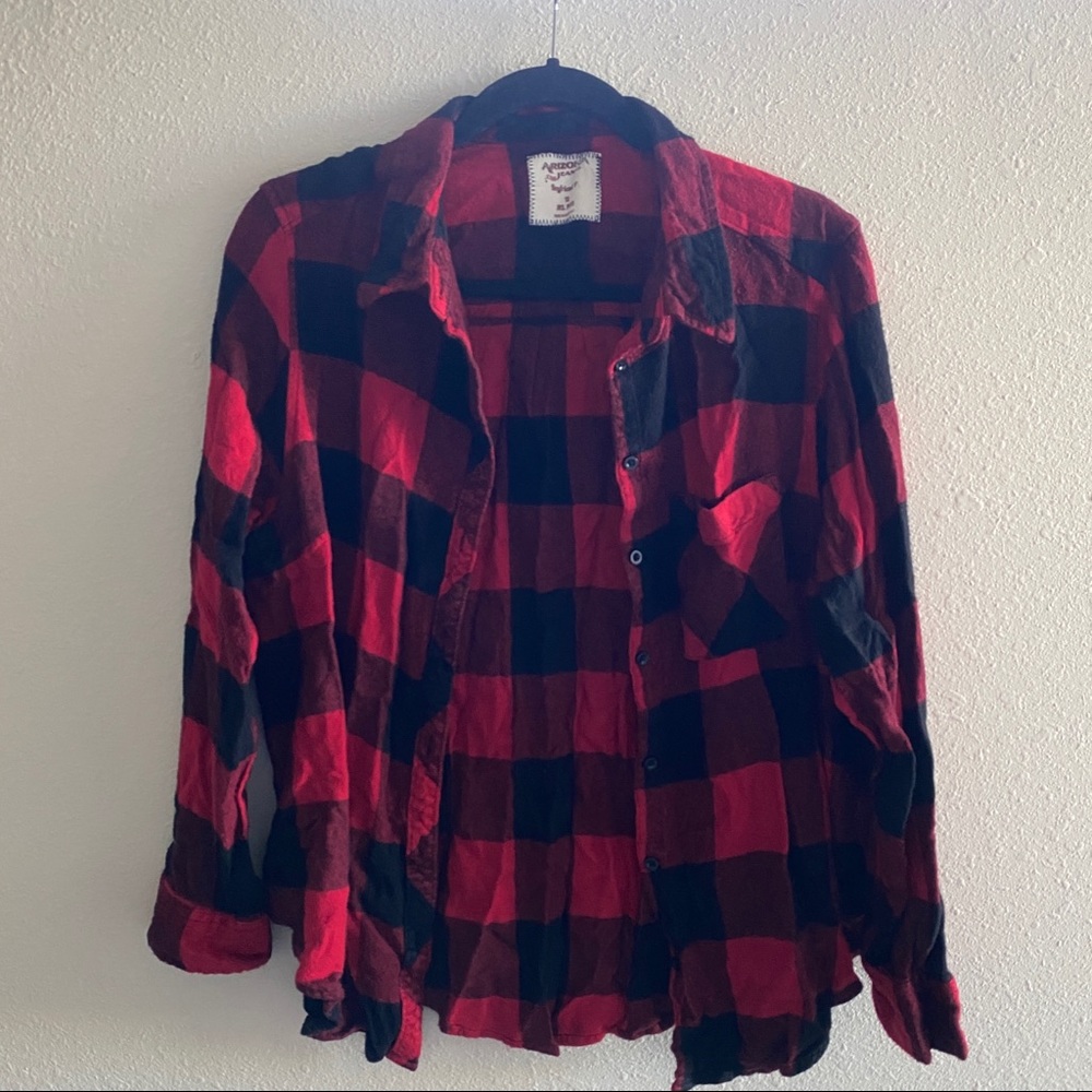 Red/black plaid flannel